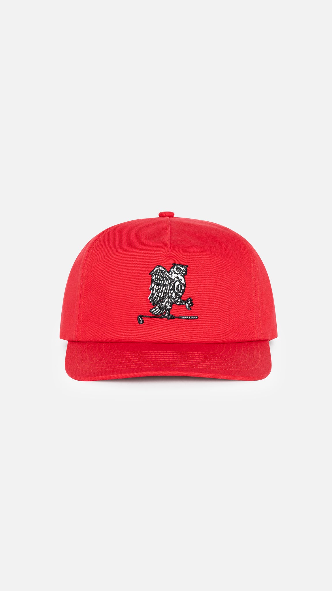 QG Owl Crest 5-Panel Red