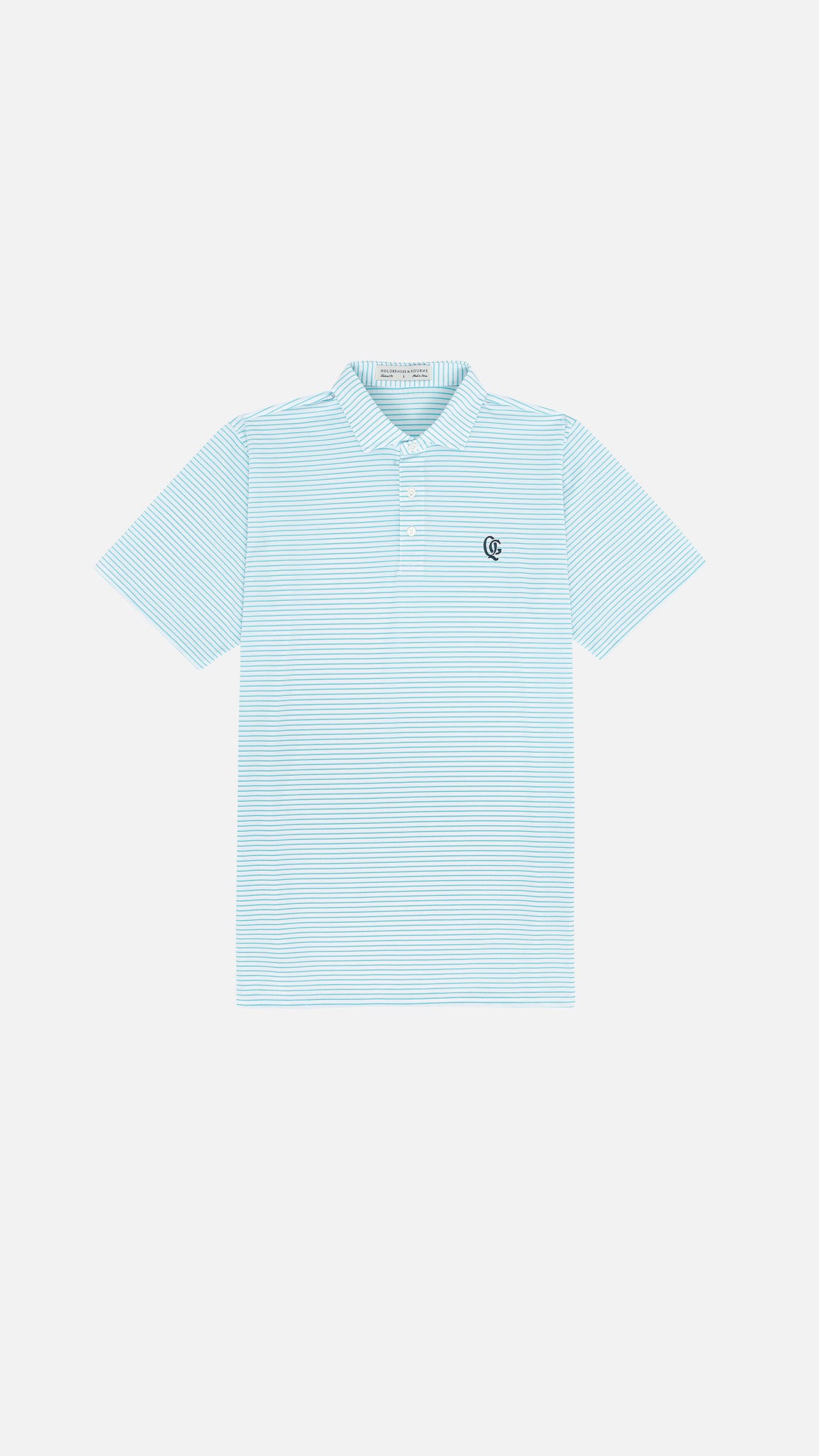 QG x HB Monogram Polo White & Dorset