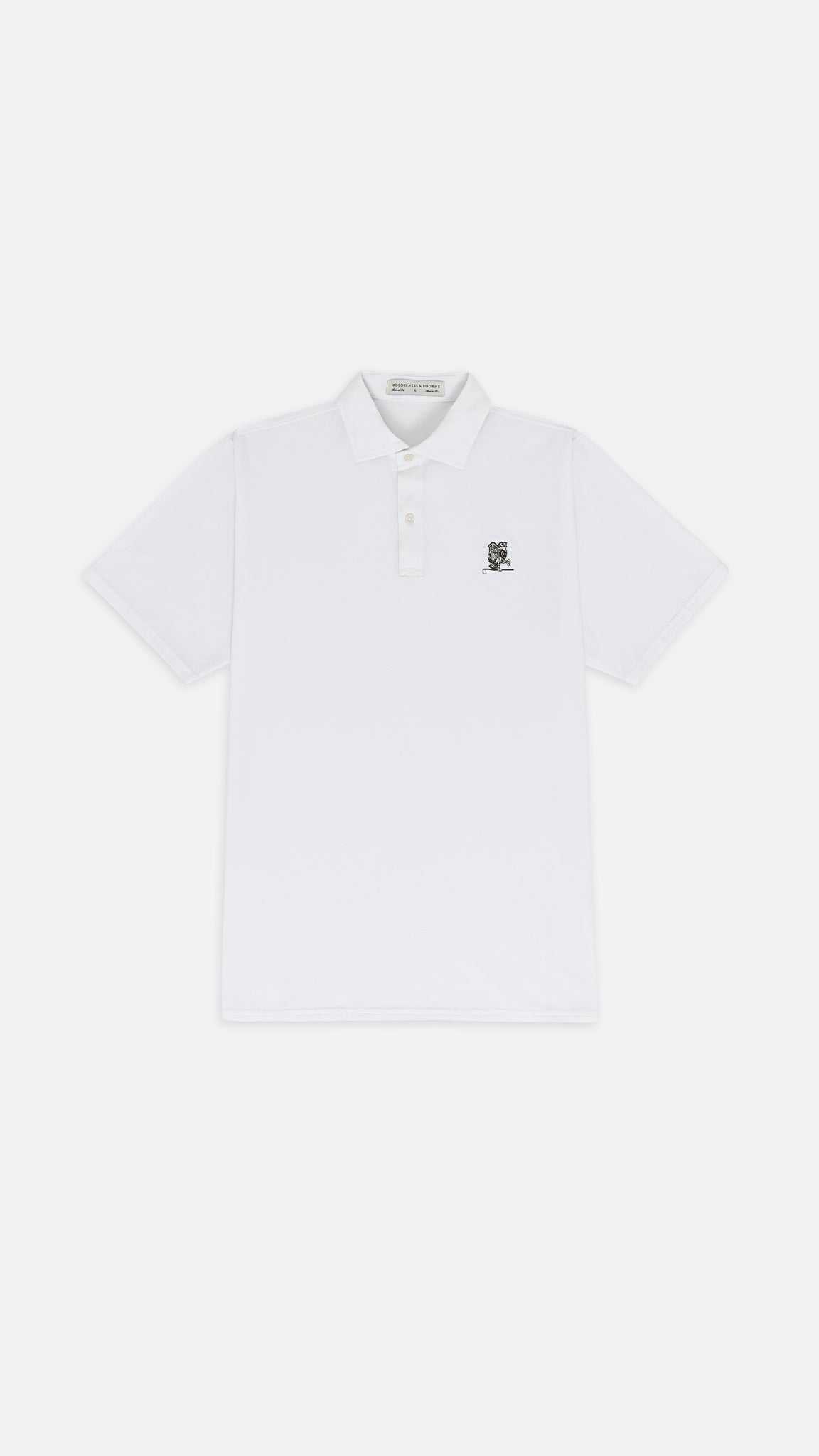 QG x HB Owl Polo White