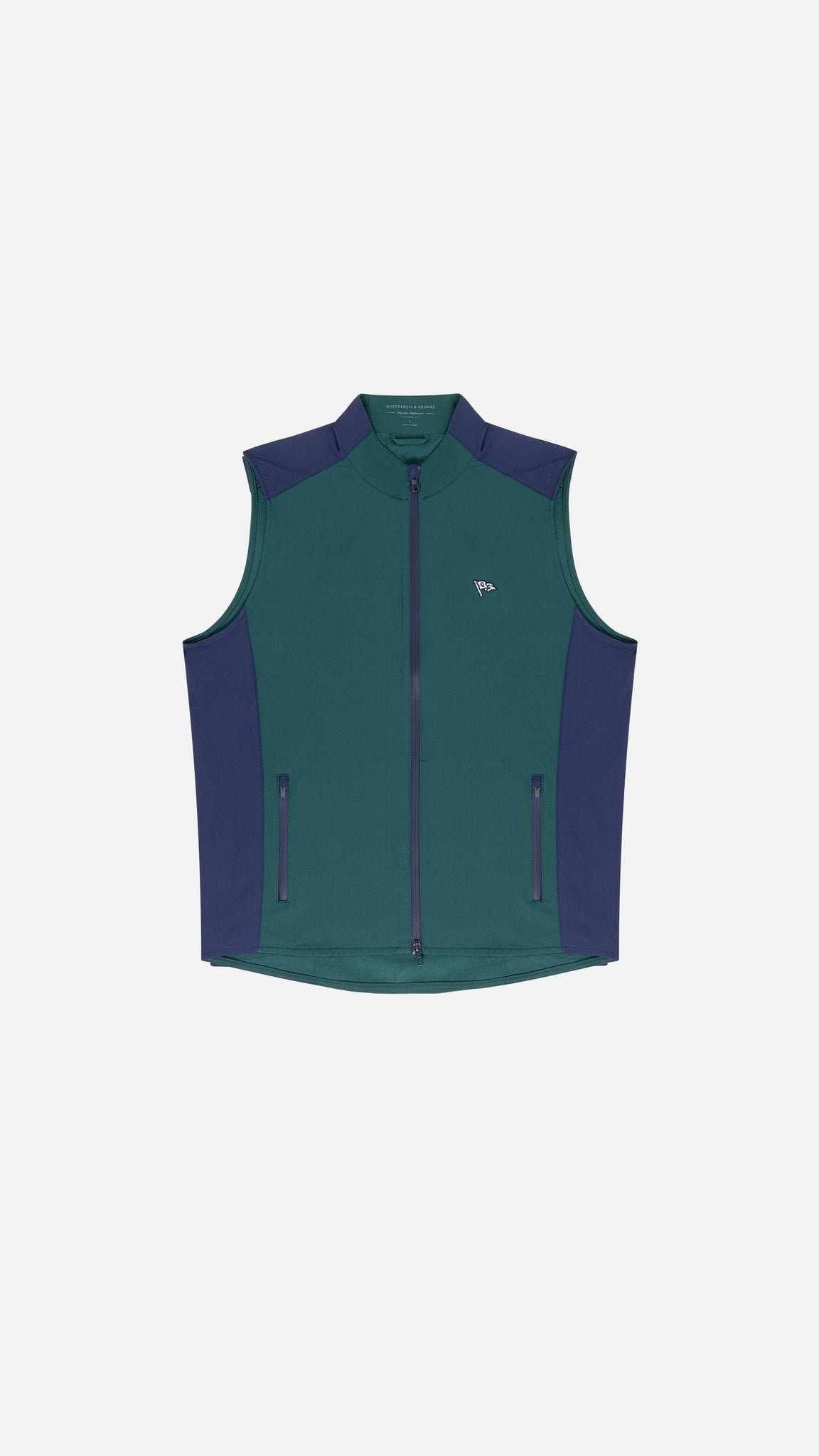 QG x HB Pennant Vest Pine